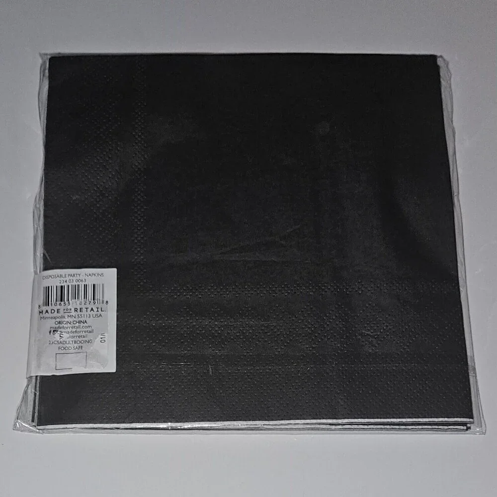 NEW 8 Packages Halloween Napkins (8/pack) Here for the Booos Ghost Boos Booze
